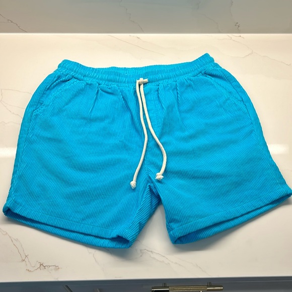 Adam Mar. Turquoise Shorts - Picture 1 of 6